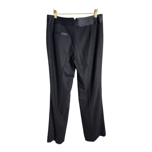 Ann Tailor two tone black tuxedo dress pants size 6 - Picture 2 of 5